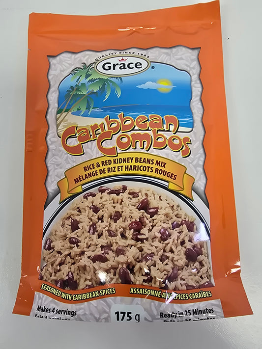 Caribbean Combs Rice & Red Kidney Veans 175g